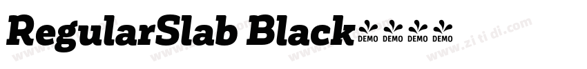 RegularSlab Black字体转换